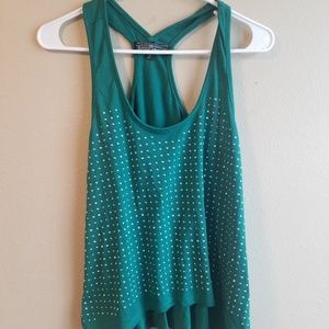 Almost Famous Green Tank Top